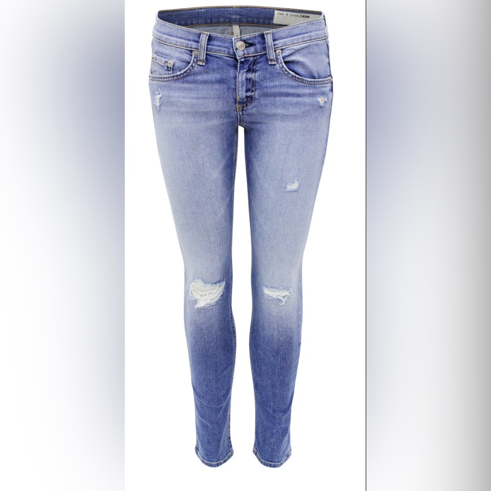"Rag & Bone Skinny Capri Jeans Gunnar W1526K520GUN"